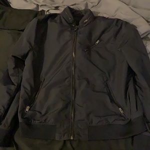 Navy H&M Bomber Jacket.